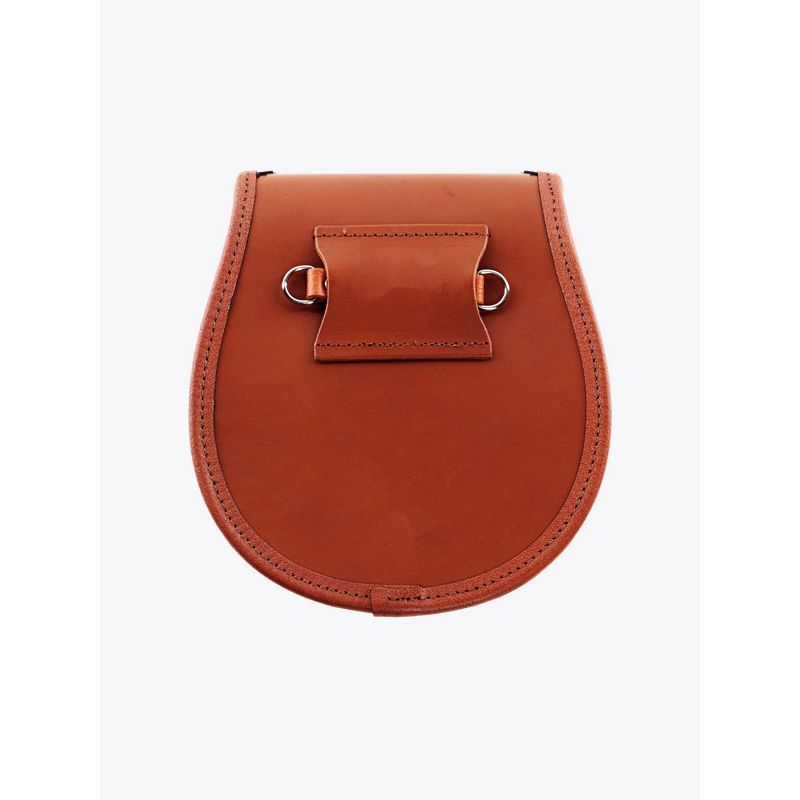 Brown Leather Stag Semi Dress Sporran