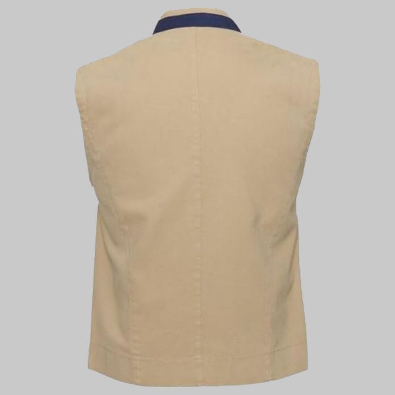 Canvas Austrian Tirol Waistcoat Sand Beige