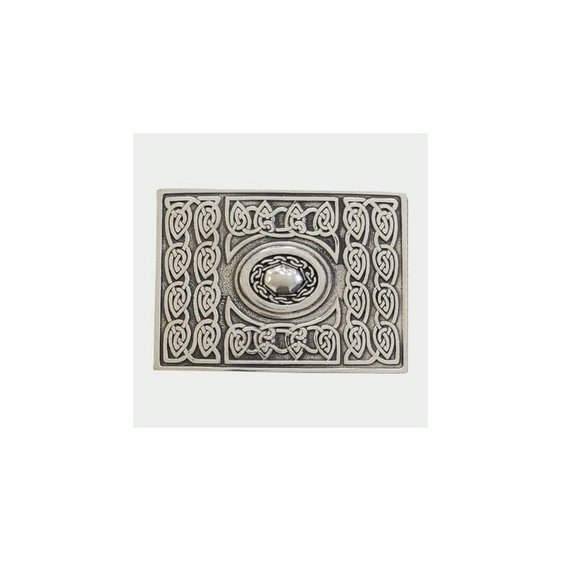 Celtic Chrome Kilt Belt Buckle