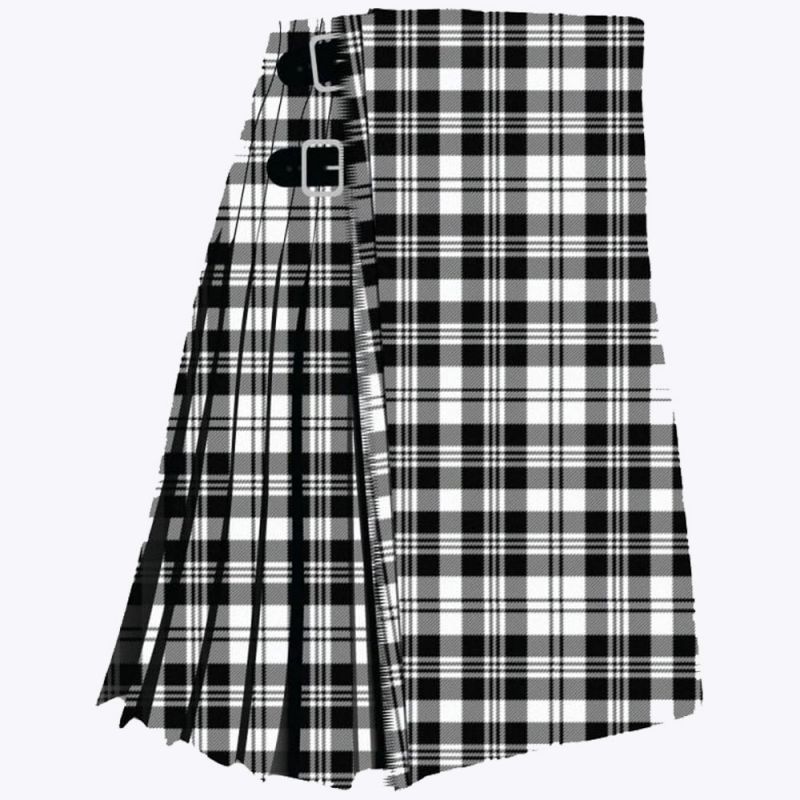 Clan Scott Black And White Modern Tartan Kilt Clan Scott Black And White Modern Tartan Kilt