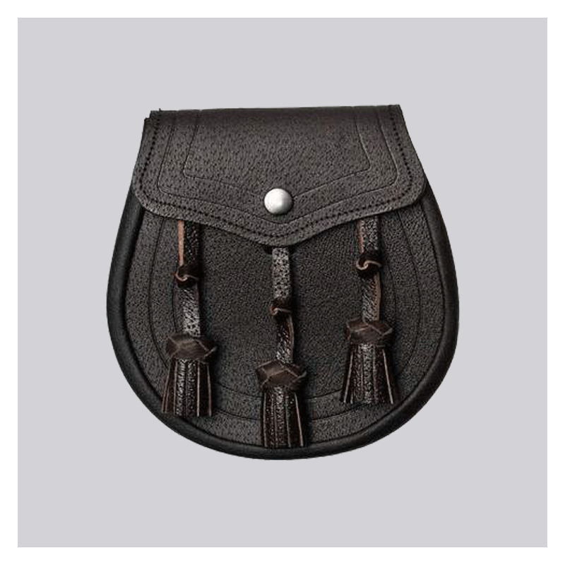 Classic Design Dark Brown Leather Sporran Classic Design Dark Brown Leather Sporran