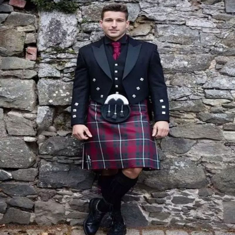 Custom Made Scottish Groom Kilt Outfit Premium Prince Charlie Wedding Attire Custom Made Scottish Groom Kilt Outfit Premium Prince Charlie Wedding Attire