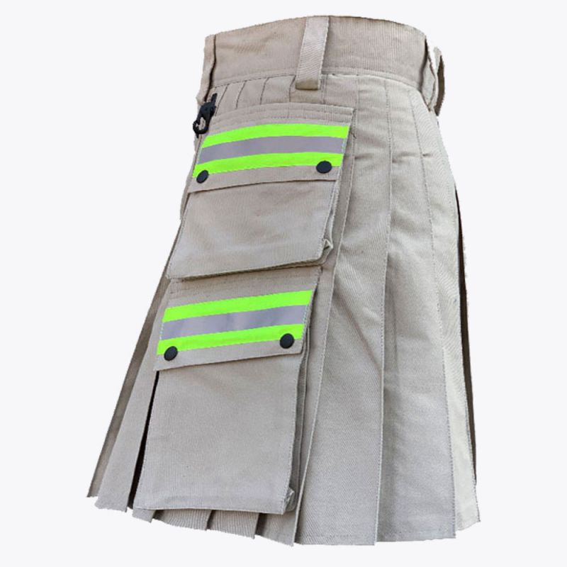 Gray Firefighter Utility Kilt For Men
