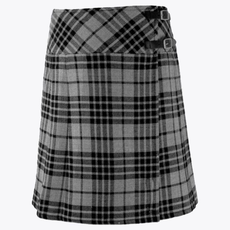 Grey Hamilton Tartan Kilt For Women
