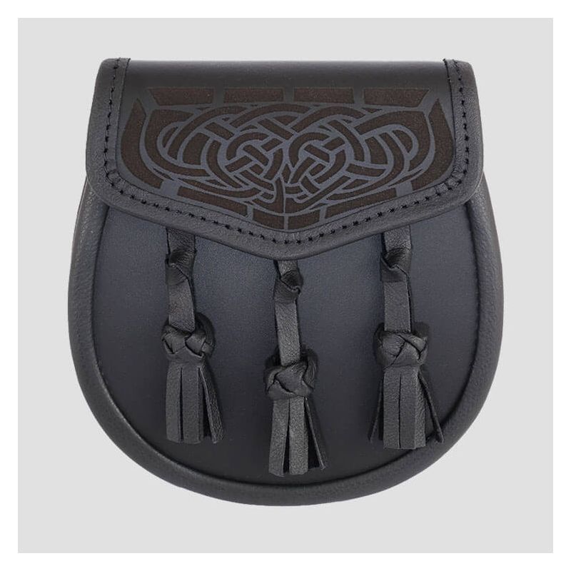 Laser Etched Leather Sporran Laser Etched Leather Sporran