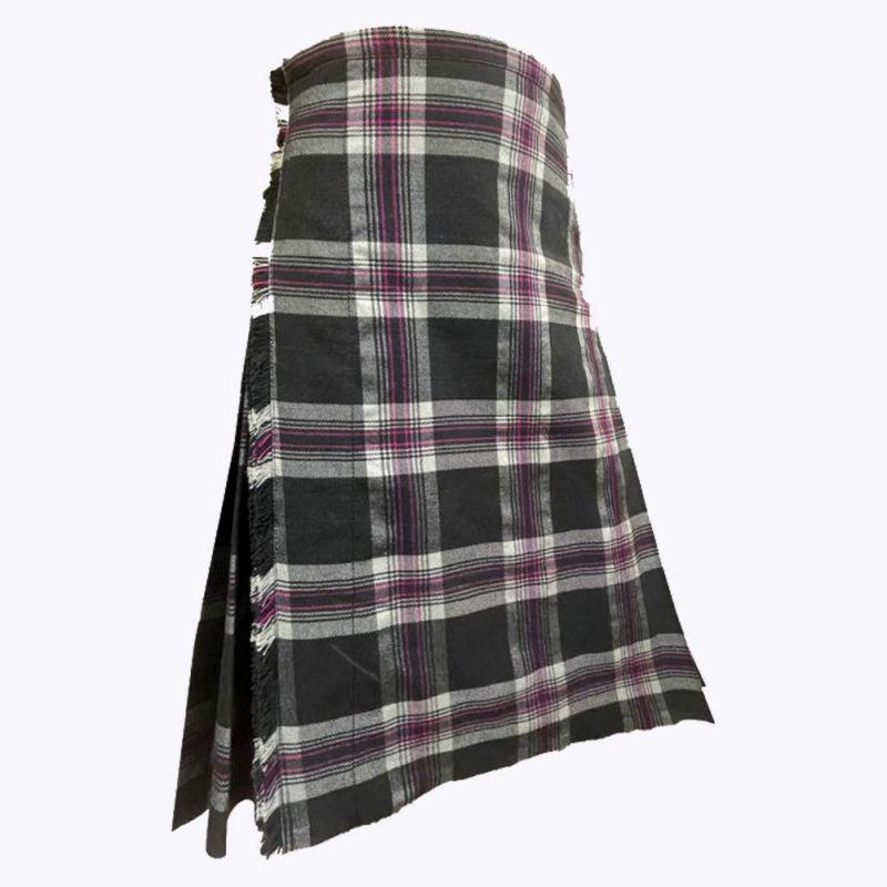 Lion Heart Grey Tartan Kilt
