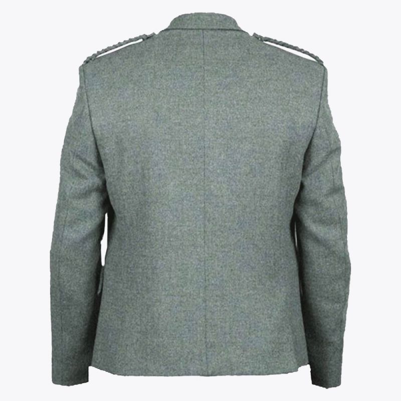 Lovat Green Argyll Tweed Kilt Jacket And Vest For Men
