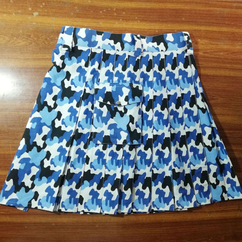 Military Camo Fashion Utility Kilt
