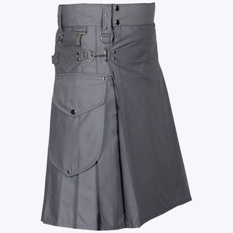 Modern Utility Kilt With Cargo Pockets Modern Utility Kilt With Cargo Pockets