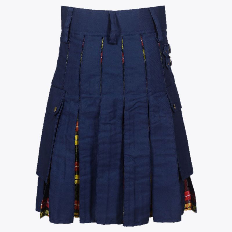 Nave Blue & Buchanan Tartan Hybrid Kilt
