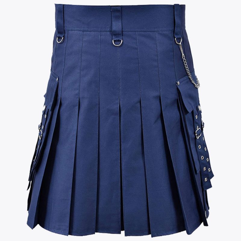Navy Blue Fashion Kilt