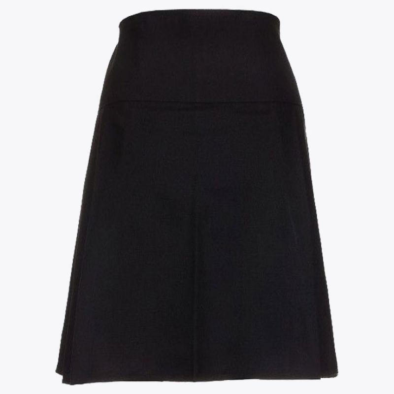 Plain Black Modern Mini Kilt For Women
