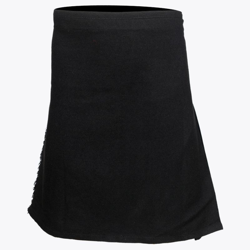 Plain Black Tartan kilt Plain Black Tartan kilt