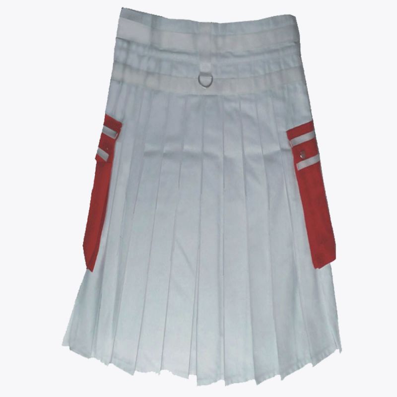 Red and White Utility Kilt
