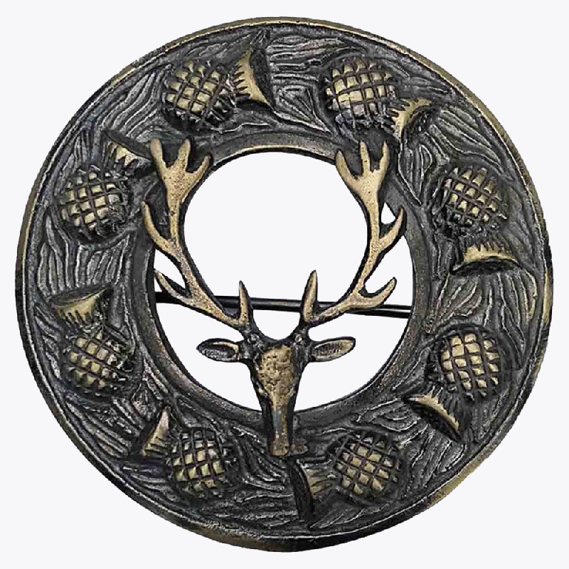 Antique Staghead Kilt Broch Antique Staghead Kilt Broch