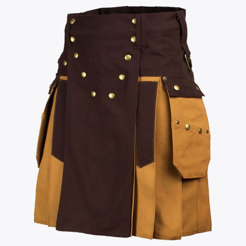 Traditional Two Toned Utility Kilt
