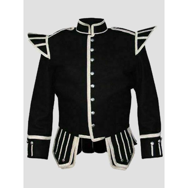 100% Wool Blazer New Military Piper Drummer Doublet Jacket