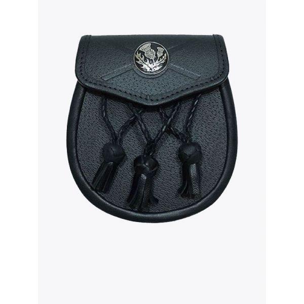 All Leather Daywear Sporran With Free Chain Belt