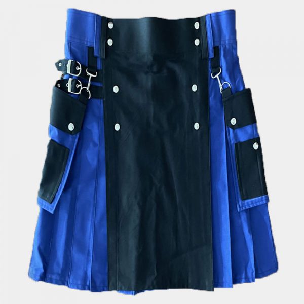 Best Black & Blue Color Utility Kilt