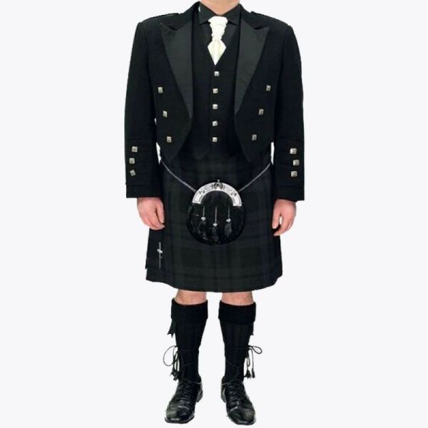 Black Modern Prince Charlie Outfit

