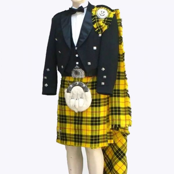 Clan Macleod Of Lewis Tartan Prince Charlie Kilt Outfit