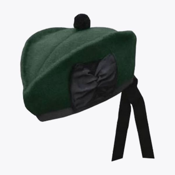 Dark Green Glengarry Hat