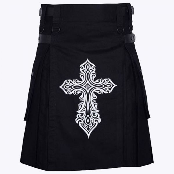 Embroidered Celtic Kilt
