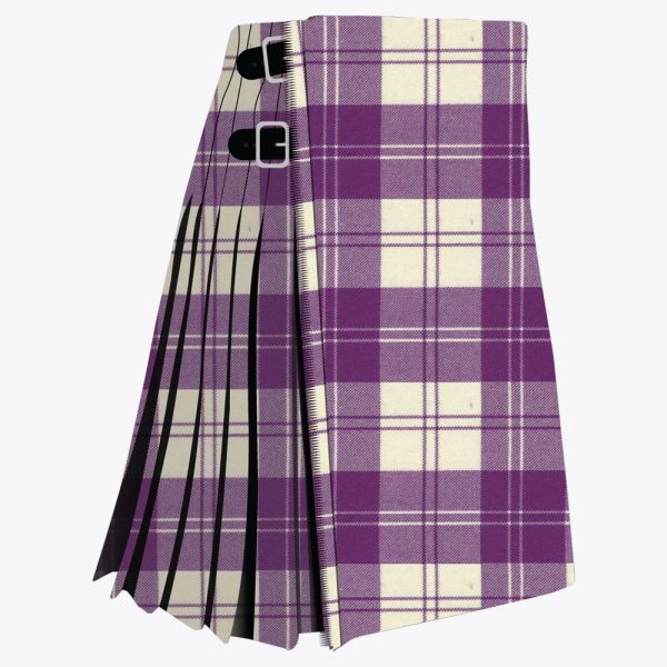 Eriskin Dress purple & White Tartan Kilt