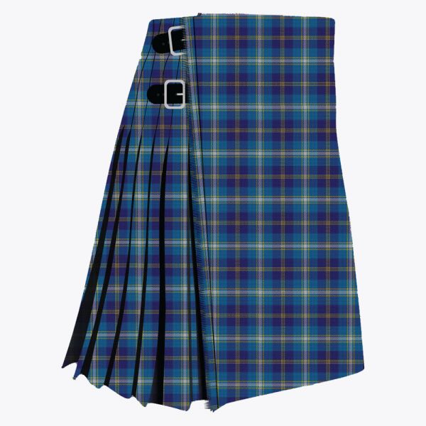 Clan Halsween District Tartan Kilt For Men