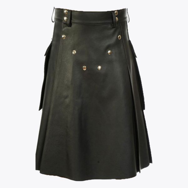 Handmade Genune Leather Kilt
