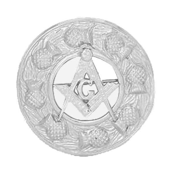 Masonic Fly Plaid Brooch