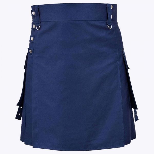 Navy Blue Fashion Kilt