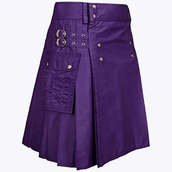 Purple Utility Kilt For Men and Women
