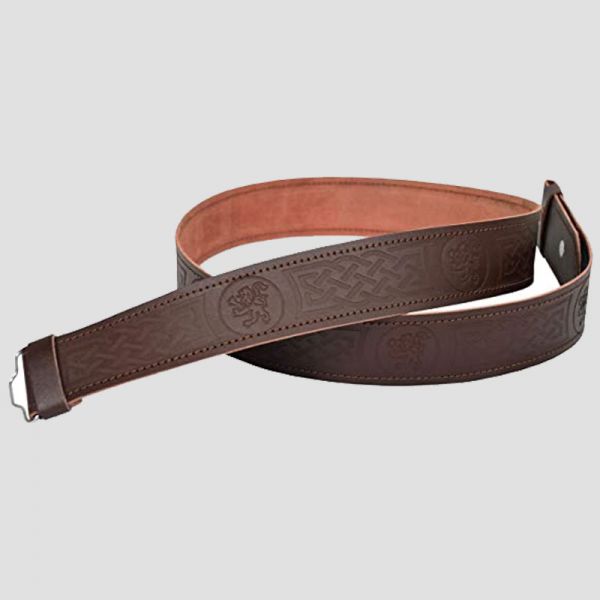 Rampant Lion Kilt Belt