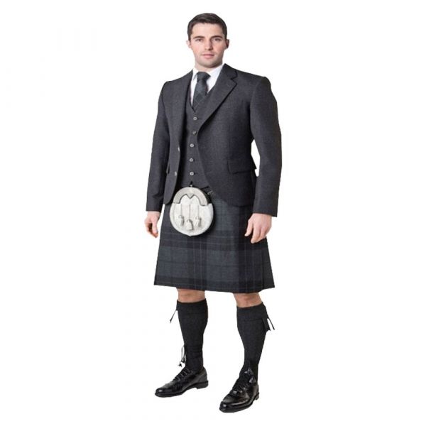 Tweed Kilt Outfit Black