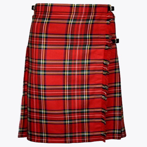 Women Long Royal Stewart Tartan Kilt
