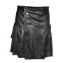Ample Pleated Leather Kilt thumbnail