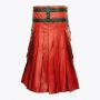 Black & Red Gothic Hybrid Kilt For Men
 thumbnail