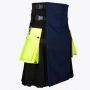 Black and Blue Hybrid Utility Kilt
 thumbnail