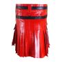 Black And Red Hybrid Leather Kilt thumbnail