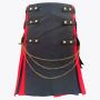 Black and Red Hybrid Utility Kilt
 thumbnail