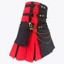 Black and Red Hybrid Utility Kilt
 thumbnail