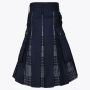 Black COTTON & Gray Watch Tartan Hybrid Utility Kilt
 thumbnail