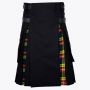 Black Cotton Buchanan Tartan Hybrid Kilt
 thumbnail