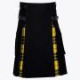 Black Cotton Macleod of lewis Tartan Hybrid Kilt
 thumbnail