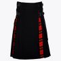 Black Cotton Wallace Tartan Hybrid Kilt
 thumbnail