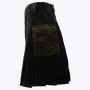 Black Deluxe Modern Kilt & Olive Green Straps Style With Olive Green Cargo Pockets
 thumbnail