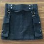 Black Denim kilt For Men
 thumbnail