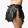 Black Warriors leather Modern Mini Kilt
 thumbnail