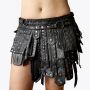 Black Warriors leather Modern Mini Kilt
 thumbnail